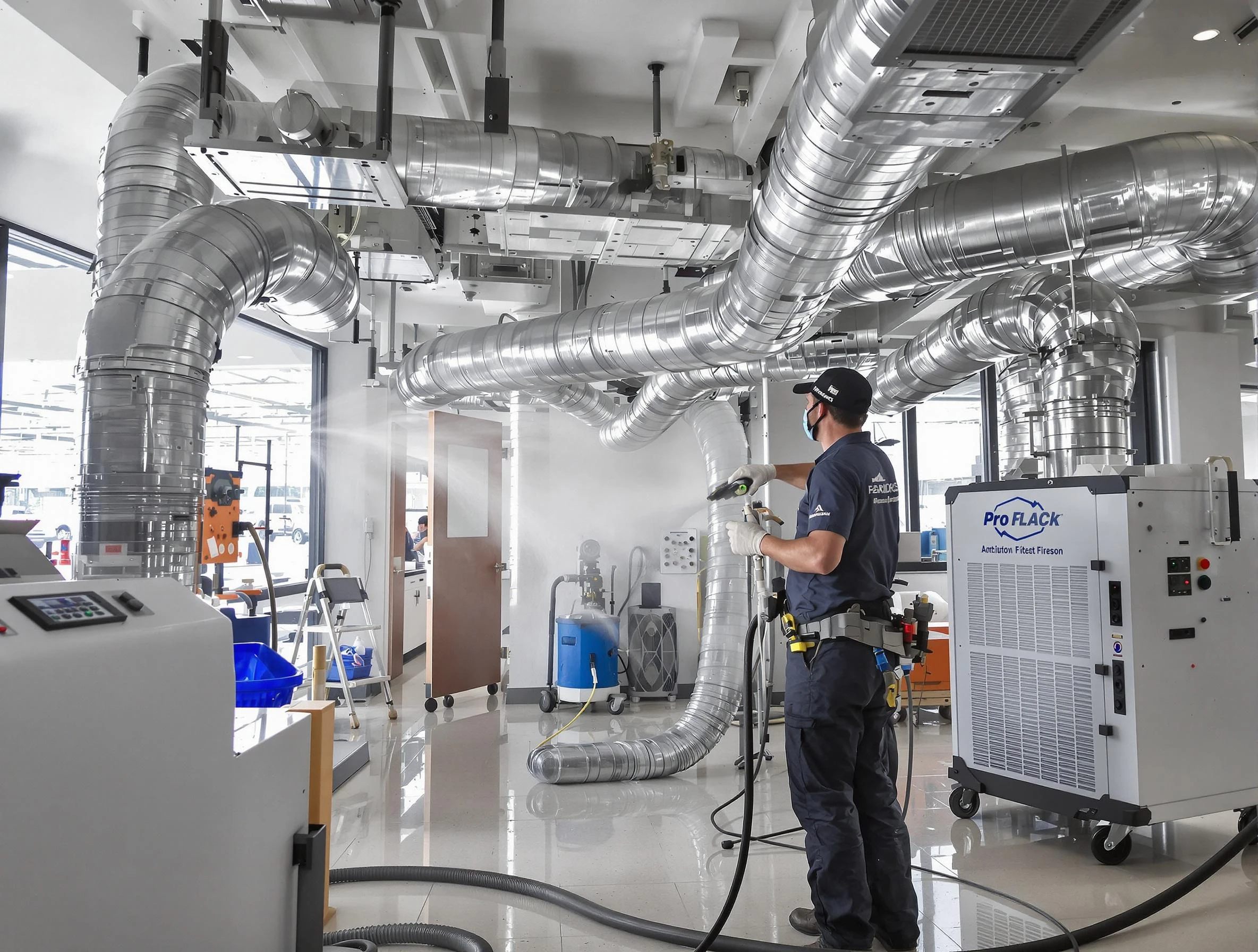 Negative Pressure Air Duct Cleaning in Firestone