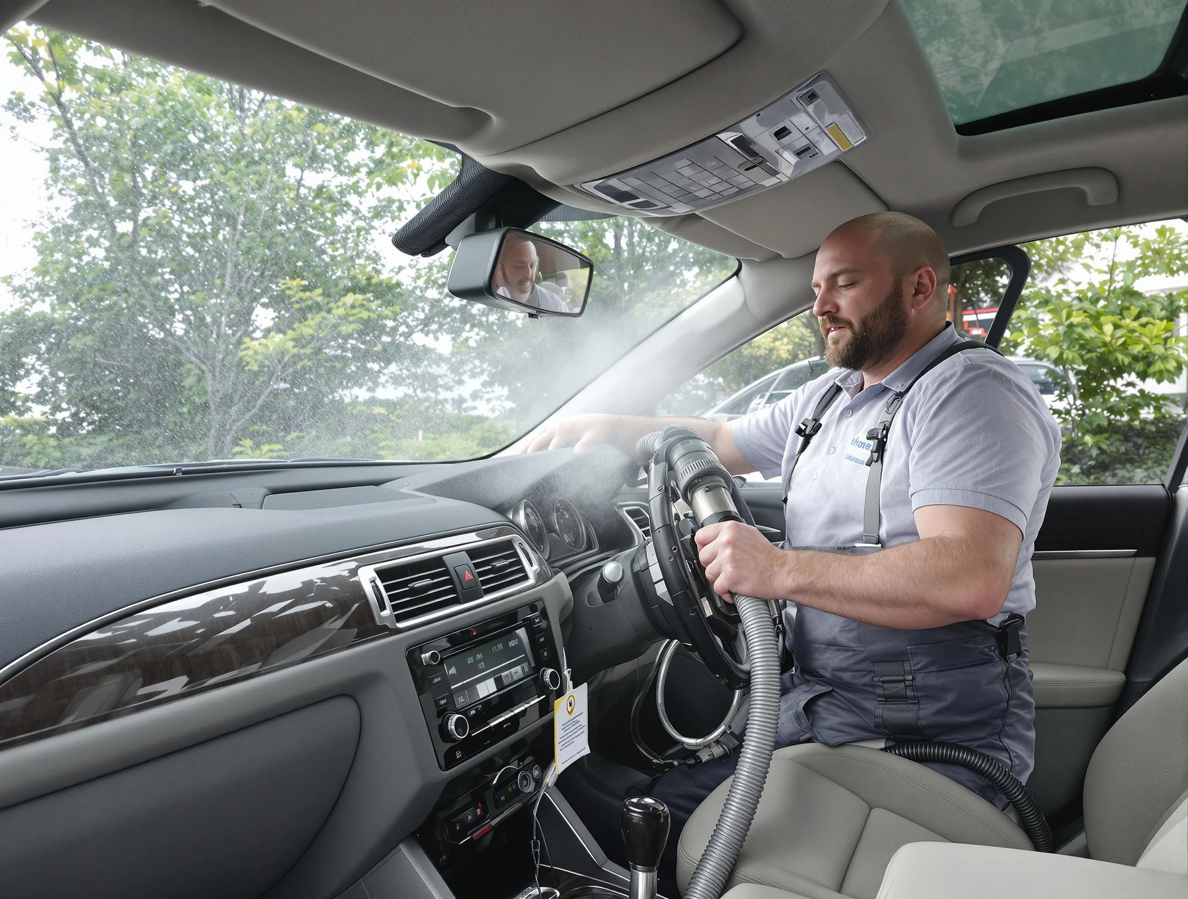 Firestone Air Duct Cleaning specialist performing professional car duct cleaning in Firestone